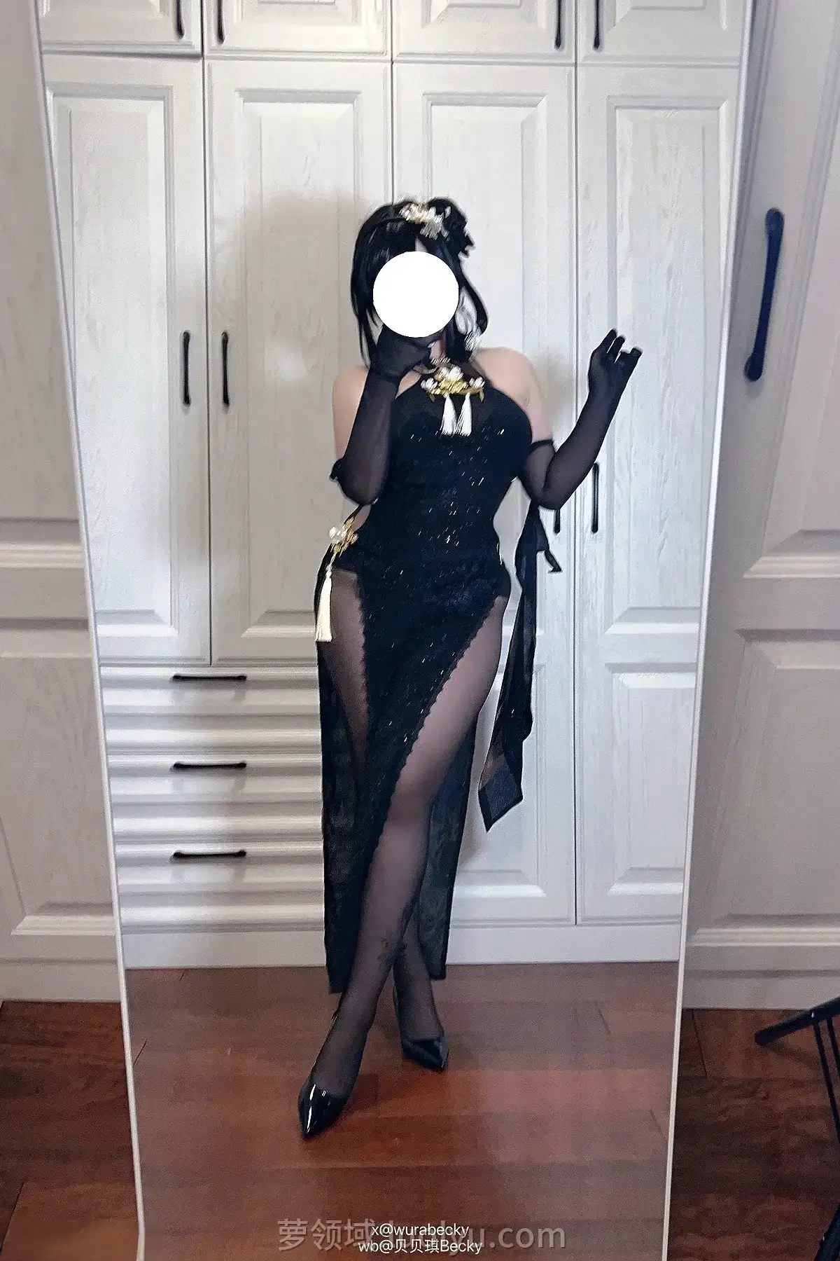 贝贝琪Becky最新黑蕾丝辣妹Cosplay写真合集-大胆视觉神作打包高清下载